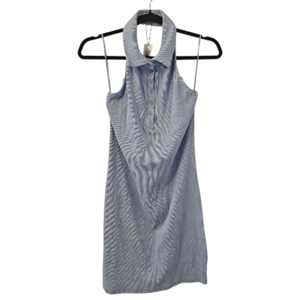 Blue Garage Women's Open Back Polo Mini Dress